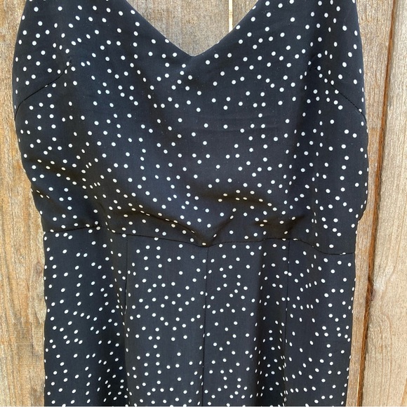 LF SEEK the LABEL Black and White Polka Dot Cropped Jumpsuit Size Small - Picture 5 of 10